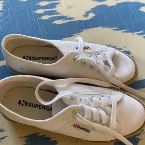 Superga espadrille white canvas sneaker